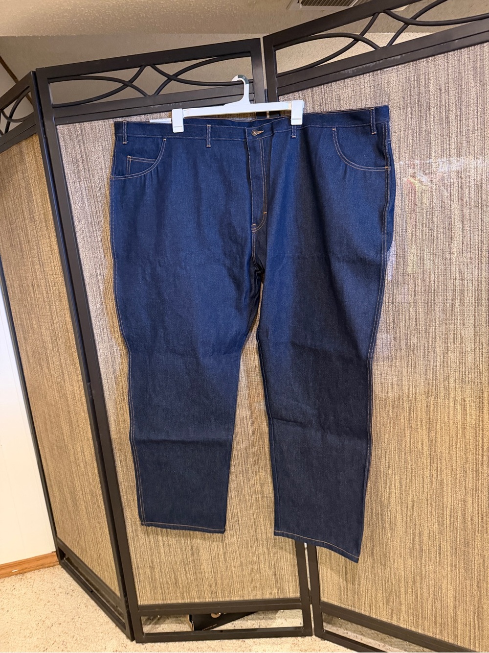 Men's‎ Size 56 X 32” KEY Dark Blue Denim Jeans NEW